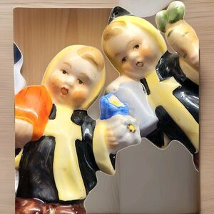 Vintage Goebel Germany Monk BEER Heart Carrot Flower Salt and Pepper Shakers